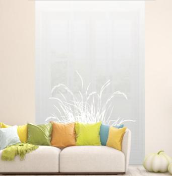 Reed 24 – lichtgrau Flächenvorhang - 3teiliges Set